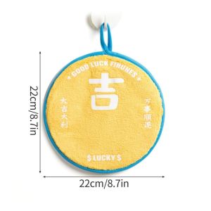 JIYAN2866 1Pcs Chinese Style Hand Towel Kitchen Bathroom Tableware Cleaning Small Towels Durable Kids Bathing Hanging Towel