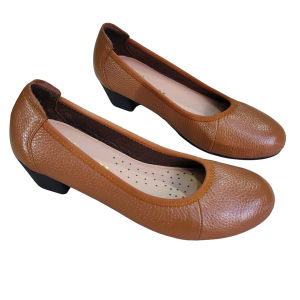 Giày Búp Bê Nữ Cao Gót HA NAM Da Bò Thật Thời Trang Cao Cấp 5cm GBBN2080