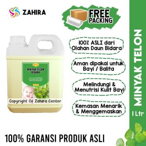 ORIGINAL Minyak Telon Bidara 1 LITER Premium Olahan Daun Bidara Untuk Anak Menutrisi Wangi Lavender