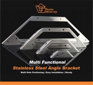 Stainless Steel L Bracket 90° Angle Shape Shelf L Type Multipurpose Bracket ( S | M | L | XL )