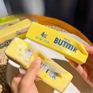 GJ56 Crunchy Butter Stick Squishy Sound Crispy Sensory Fidget Slow Rebound Toy Creative Pinch Butter Bar Toy Adult Kids
