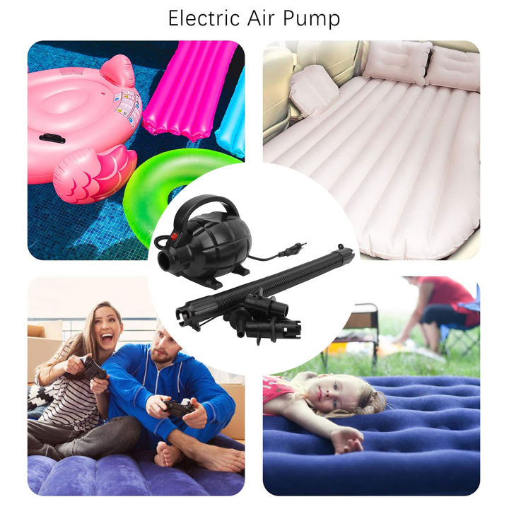 Inflatable Pump PC Air Pump 600W Detachable Nozzles 17x13x11cm for ...