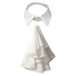 Phụ Nữ Của Victoria Cổ Ruff Vòng cổ giả Cổ Điển Voan Lớp Cà Ve Phụ Kiện Cho Trang Phục Cosplay Bên Và Hàng Ngày