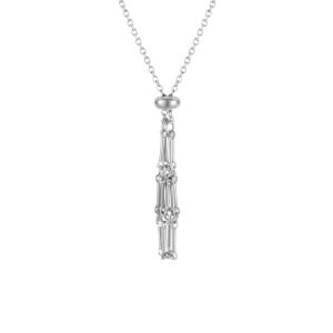 YAOO Stone Storage Crystal Cage Necklace DIY Metal Chain Stainless Steel Necklace Fashion Neck Jewelry Rhinestone Holder Necklace Gifts