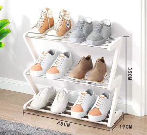 RAK SUSUN TINGKAT SERBAGUNA RAK SEPATU Z SHENAR RAK SEPATU TEMPAT PENYIMPAN SANDAL FLAT SHOES TRIO Z SHAPE RACK / RAK SEPATU ZIGZAG/ RAK SANDAL SEPATU 4 SUSUN SERBAGUNA Z SHAPE SHOE RACK RAK SANDAL 3 SUSUN/ RAK SEPATU SHENAR