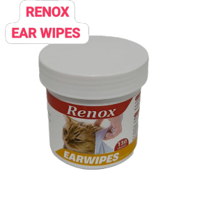 Renox Pets Ear Wipes Stain Remover | Gentle and Non-irritating 130pcs/bottle