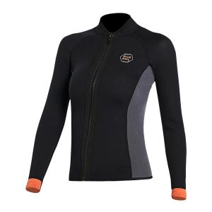 Men Women 3mm Neoprene Wetsuit Jacket Diving Pants Top Scuba Diving Wet Suit Swimming Snorkeling Swimwear Sunscreen Wetsuit Jacket