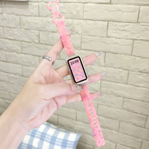 Transparent Jelly Silicone Strap with Transparent Case for Xiaomi Smart Band 9 Active Strap / Redmi Band 3 Strap Xiaomi Smart Band 8 Active Strap / Redmi Smart Band 2 3 Strap for Xiaomi Mi Band 9 Active Strap Watch Strap Band Replacement Bracelet