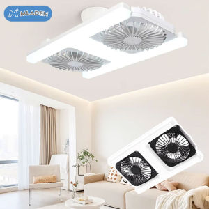 MLADEN Ceiling Fan with Light 180° Rotation/3-speed Remote Control Window Exhaust Fan Suitable for Home Bedrooms Offices