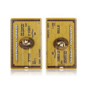 ♥【Ready stock】FREE Shipping+COD♥ 100% Real capacity Credit American express cards style USB flash drive memory stick Pen drive 4GB8GB16GB32GB 4colors u disk