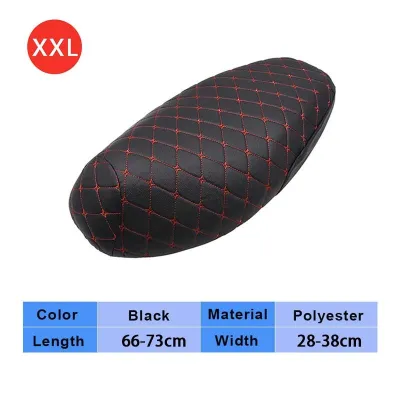 Leather Motorcycle Seat Cover Anti Scratch Easy Clean Motor Seat Cushion Protector Waterproof