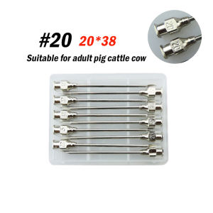 2ml Stainless vaccine syringe Automatic Veterinary continuous syringe Animal Adjustable injector with needle