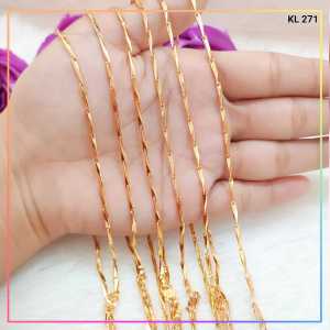 Cute Jewelry Kalung Dewasa Rantai Padi Perhiasan Wanita Lapis Emas KL 271