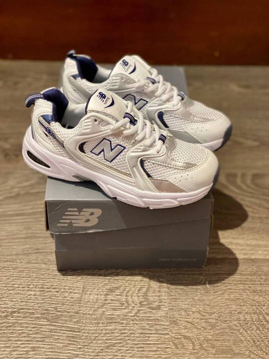 SEPATU NB 530 IMPORT NEW BALANCE WHITE NAVY- FREE KAOS Sneaker