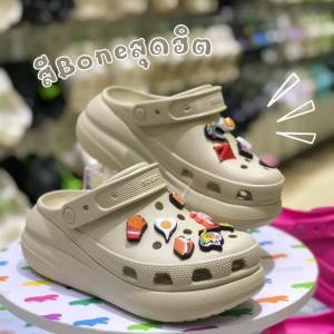 %Flash Sale% Crocs Classic Crush Clog (Buy 1 get 4 Jibbitzs free = 100฿) 16 new colors available. Womens slip-on sandals womens chunky shoes womens high heels platform shoes. Light soft comfortable to wear. Ready to ship in Thailand receive the i
