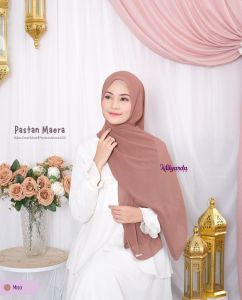 Hijab PASTAN MAERA QUICK ACCESS Pashmina Instan Viral Pasmina Masker Ceruti Ukuran 175x75 Bahan Ceruty Baby Doll Armani Asli FREE GIFT [random] Fashion FORIND