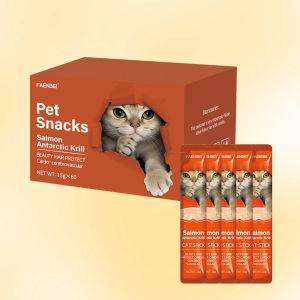 LDECO 60PCS Cat Snacks Cat Wet Food Pet Treats Sticks Chicken Egg Yolk Salmon Tuna High In Nutrients Pet Food 猫条 No preservatives