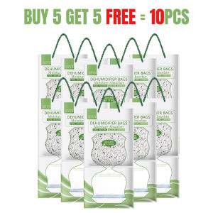 【BUY 5 TAKE 5】10Pcs Wardrobe Hanging Dehumidifier Bags Rain Drying Absorbent Bags for Daily Use