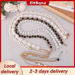 [COD]  HOT SALE Ship within 24 hours Elegant Women Pearl Belt Waist Chain Elastic Buckle Pearl Chain Belt Female Clothing Accessories