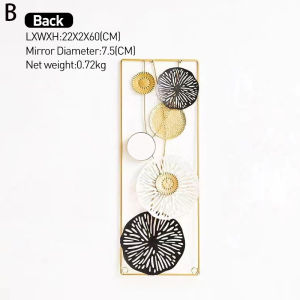 Hiasan Dinding Wall Decor Hiasan Dinding Bunga Daun Dan Hiasan Estetik Inding Besi Sofa Ruang Tamu Kreatif Modern Latar Belakang