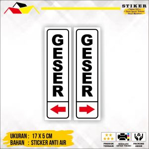 STIKER GESER UNTUK PINTU 1 SET 2 PCS
