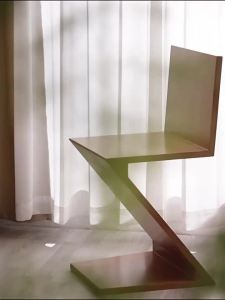 Office and home solid wood chair Z-shaped chair Luxury designer dining chair Fully assembled Creative Chinese-style backrest