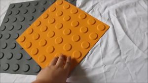 30x30cm Rubber PVC Tactile Paving Warning Tile Guide Blind Road Brick For Blind People Outdoor Floor