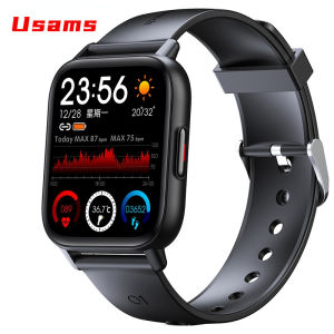 【READY STOCK】Usams 2022 new big screen smart watch bluetooth heart rate women men smart watch blood oxygen temperature sports bracelet cross-border smart watch oximeter xiaomi huawei watch