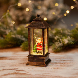 Mini Christmas Wind Lamp Snowman LED Christmas Candle Lamp Hanging Christmas Decoration Props