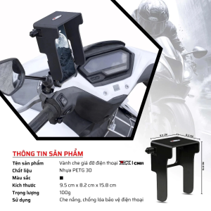 Vành Che Giá Đỡ Điện Thoại ZDK CN01 CN02 | Chắn Nắng Màn Hình | Giảm Chói Giảm Nhiệt Ngoài Trời