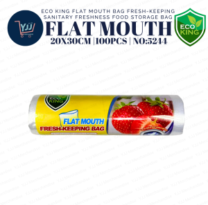 ECO KING 100S FLAT MOUTH FRESH-KEEPING BAG SANITARY STORAGE AND LOCKS IN FRESHNESS FOOD STORAGE BAG