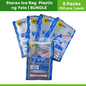 Shure & Starex Ice Bag Plastic ng Yelo Ice water bag | BUNDLE | 500 pcs (5 packs/100 pcs per pack) Size 4x12