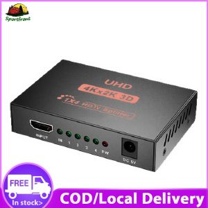 Multi-Output HDMI Splitter 1 in 4 Out 3D Video Switcher with HDCP for Home Entertainment Systems
