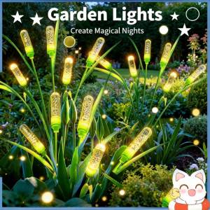 6/10/LED Garden Solar Reed Lights Outdoor Solar Lights Waterproof Landscape Lighting Lawn Garden Decoratio