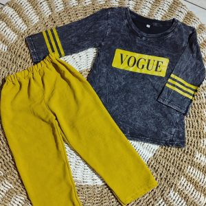 New arrival baju setelan anak perempuan 3-12 tahun motif sablon 4 warna termurah