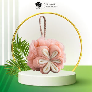 Bông tắm hoa hồng WEILAIYA giúp tạo bọt tẩy tế bào da chết cho da sạch mịn màng