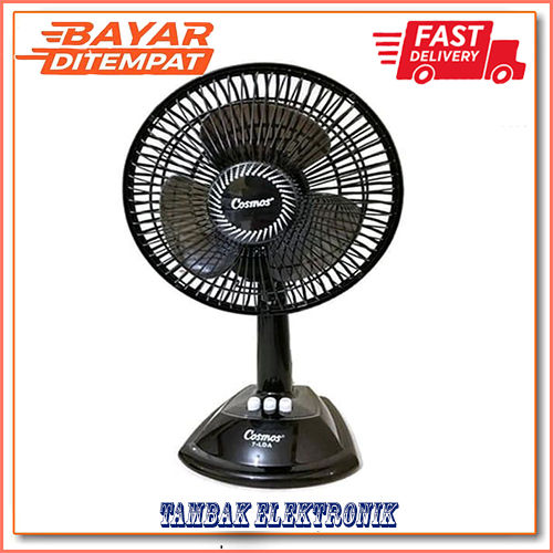 COSMOS 09 LDA Desk Fan Kipas Angin Duduk 9 inch warna Hitam