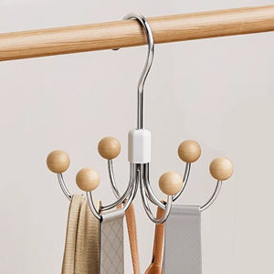 Rotating Six Claw Hook Home Wardrobe Multi Functional Bag Underwear Strap Dormitory Storage Artifact
