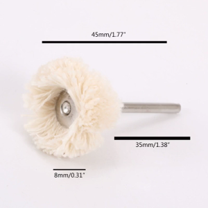 2.35/3.0mm Shank Polishing Buffing Wheel Wool Felt Cotton Grinding for Head for Abrasive Metal Rotary Clean Tool