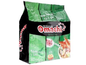 Mì ăn liền OMACHI tôm chua cay thái gói 80g