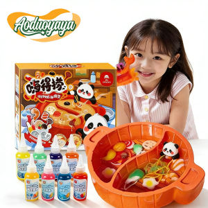 Aoduoyaya Magic Water Elf Slime Hot Pot Kids Handmade Slime Toys Educational Toy Pretend Cooking Mainan Kanak