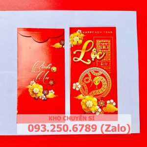 SỈ 100 BAO Lì Xì Tết 2025 Mẫu Chữ Lộc  Mẫu Bao Lì Xì Hình Rắn đẹp mắt ý nghĩa lịch sự Lì Xì Tết độc đáo