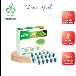 Hoạt huyết dưỡng não Kozo Ginko Gold -Ginkgo biloba - Giúp hoạt huyết  rối loạn tiền đình  ngừa tai biến   suy giảm trí nhớ - Hộp 90 viên
