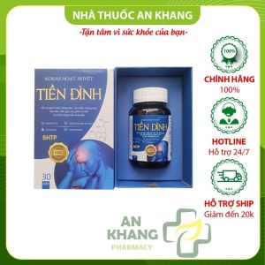 KORAS HOẠT HUYẾT TIỀN ĐÌNH - Bổ sung ginkgo biloba - giúp giảm hoa mắt  chóng mặt mất ngủ  suy giảm trí nhớ