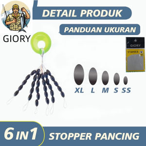 Stopper Batang Float Orca Pancing Warna Hitam Alat Pancing Ukuran SS S M L XL Penangkap Ikan 1BKS ISI100CS