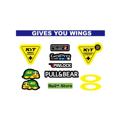 Value Set Paket Stiker Helm KYT