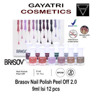 Brasov Kutek Nail Polish Peel Off Nude 12pcs
