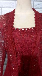 atasan kebaya pesta kebaya brukat wisuda kebaya abge kebaya brukat kutubaru + longtorso