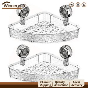 【Winnereco】 ที่วางแปรงสีฟันในห้องน้ำแบบดูดสูญญากาศโปร่งใสสำหรับจัดเก็บและตกแต่งห้องน้ำอย่างเป็นระเบียบ