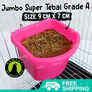 SEMPATI Cepuk Wadah Tempat Makan Minum Pakan Burung Ayam Ma1 Tempat Makan Ayam Burung Lovebird Kenari Kelinci Sugar Glider Dll CPMA1